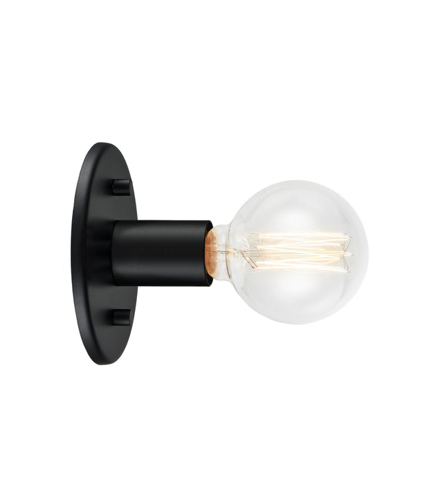 Matteo Lighting WX54911BK One Light Wall Sconce/Ceiling Mount, Black