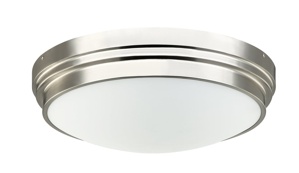 Matteo Lighting X46403BN Three Light Ceiling Mount, Brushed Nickel