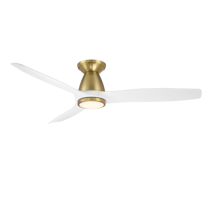 Modern Forms Fans FH-W2202-54L-SB/MW 54" Ceiling Fan, Soft Brass/Matte White