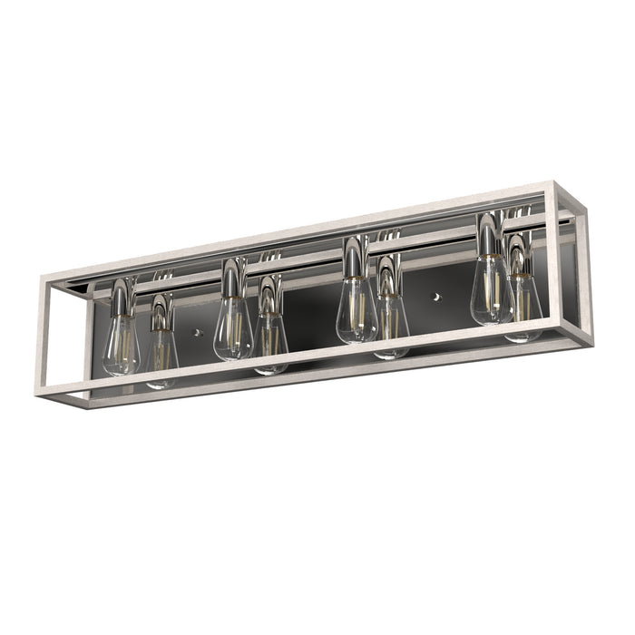Hunter 19037 Four Light Vanity, Distressed White