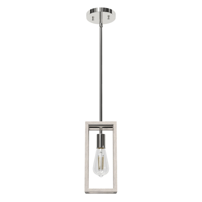 Hunter 19110 One Light Mini Pendant, Chrome