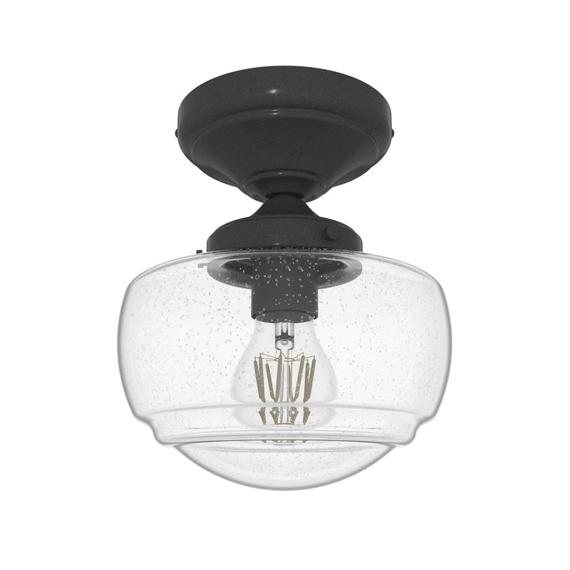 Hunter 19114 One Light Flush Mount, Noble Bronze