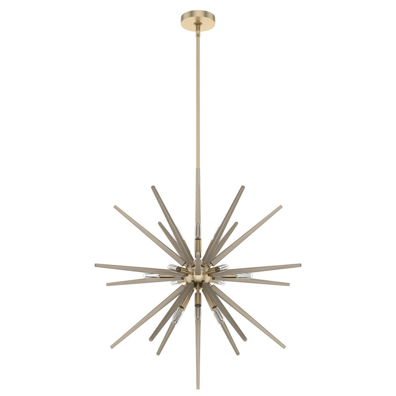 Hunter 19343 18 Light Pendant, Alturas Gold