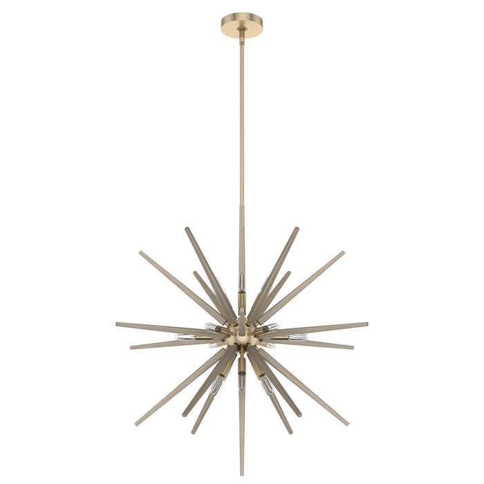 Hunter 19343 18 Light Pendant, Alturas Gold