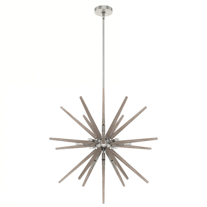 Hunter 19344 18 Light Pendant, Brushed Nickel