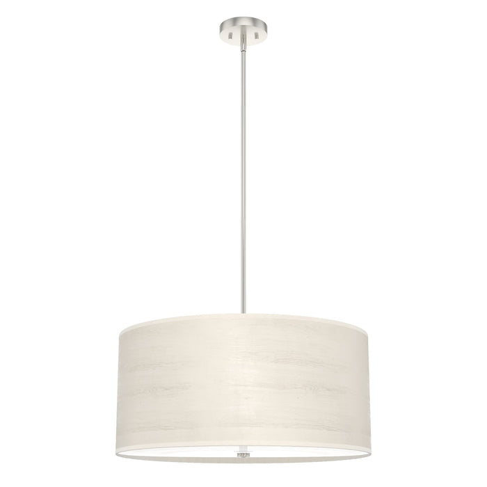Hunter 19383 Four Light Pendant, Bleached Alder