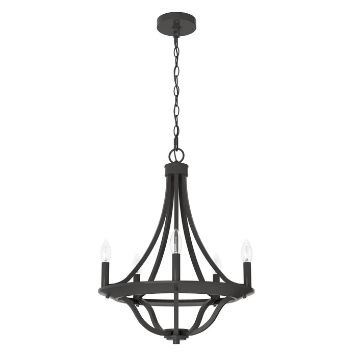 Hunter 19424 Five Light Chandelier, Noble Bronze
