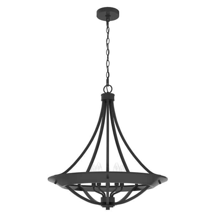 Hunter 19428 Four Light Pendant, Noble Bronze