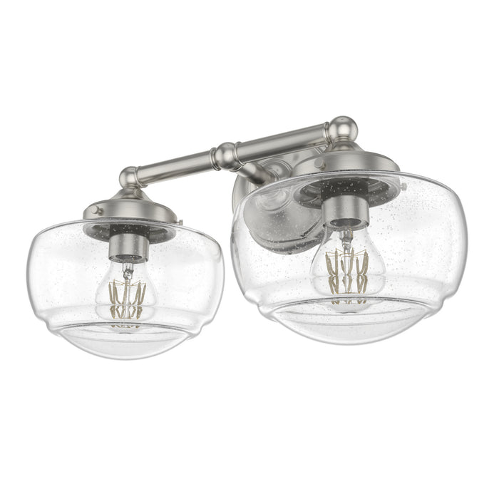 Hunter 19507 Two Light Vanity, Brushed Nickel