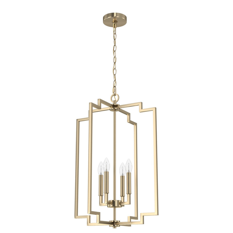 Hunter 19576 Four Light Pendant, Alturas Gold