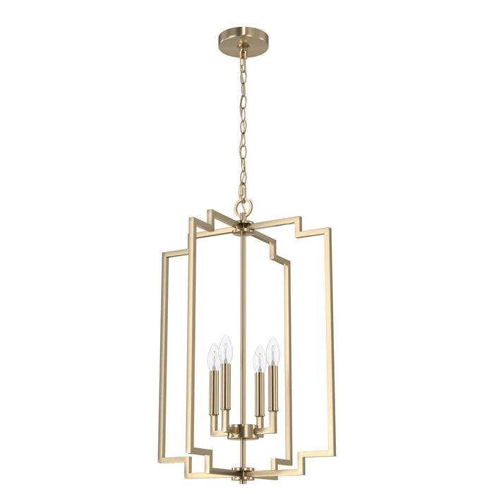 Hunter 19576 Four Light Pendant, Alturas Gold
