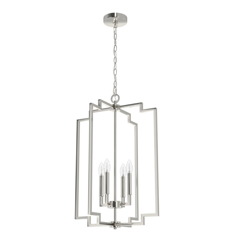 Hunter 19577 Four Light Pendant, Brushed Nickel