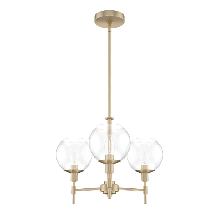 Hunter 19739 Three Light Chandelier, Alturas Gold