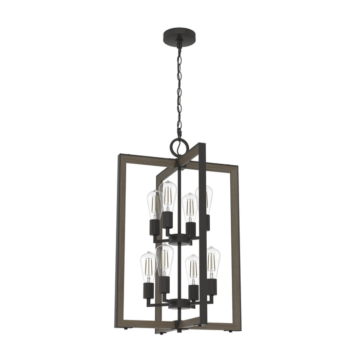 Hunter 19858 Eight Light Foyer Pendant, Noble Bronze