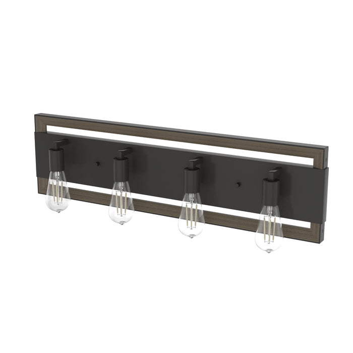 Hunter 19866 Four Light Vanity, Noble Bronze