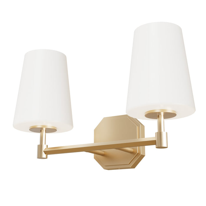Hunter 19880 Two Light Bathroom Vanity, Alturas Gold