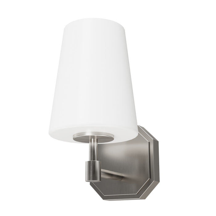 Hunter 19889 One Light Wall Sconce, Brushed Nickel