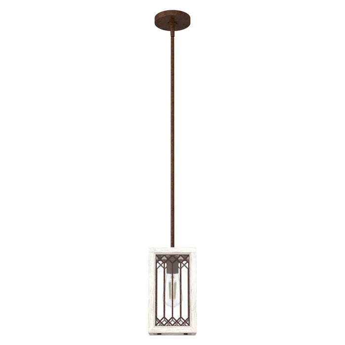 Hunter 19974 One Light Mini Pendant, Textured Rust