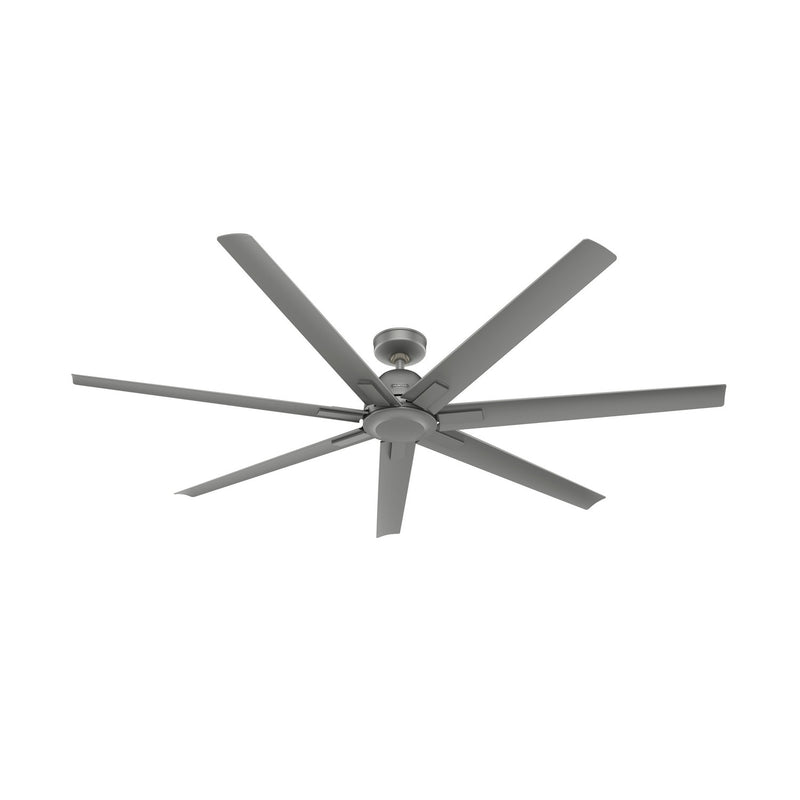 Hunter 51591 72" Ceiling Fan, Matte Silver