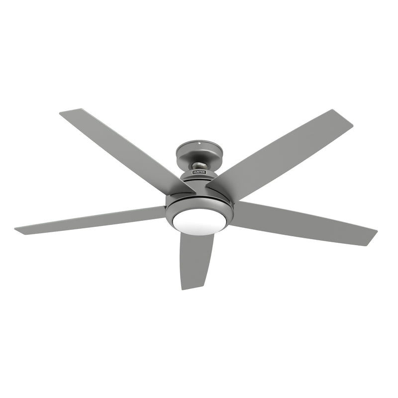 Hunter 51696 52" Ceiling Fan, Matte Silver