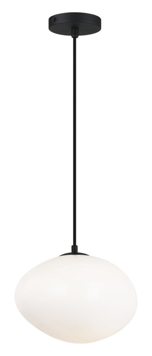 Matteo Lighting C63611BKOP One Light Chandelier, Black