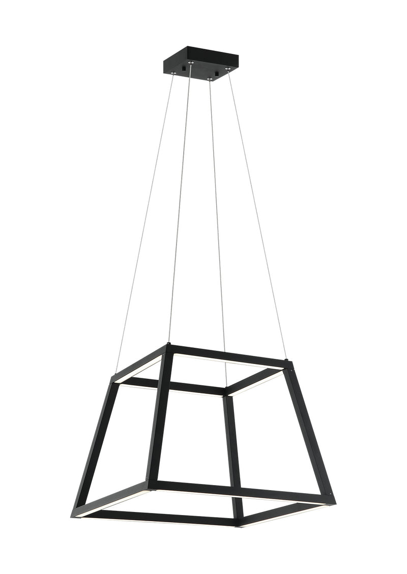 Matteo Lighting C81316MB LED Chandelier, Matte Black