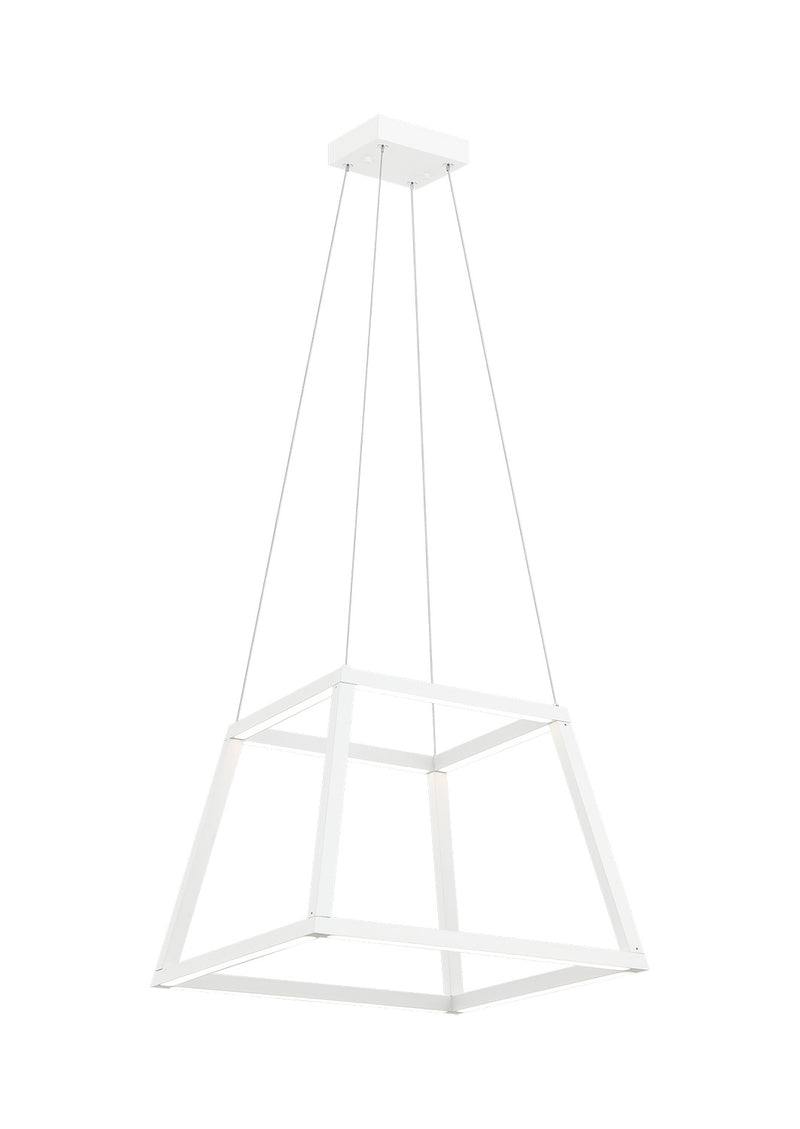 Matteo Lighting C81316MW LED Chandelier, Matte White