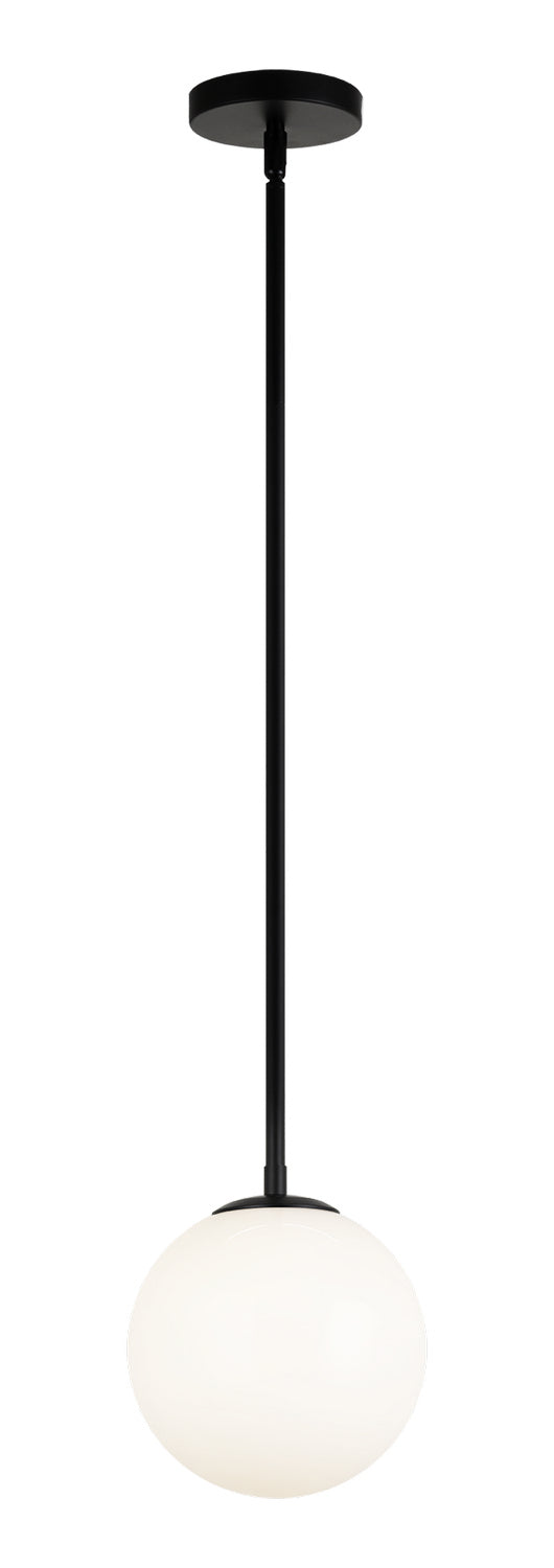 Matteo Lighting C81711BKOP One Light Chandelier, Black