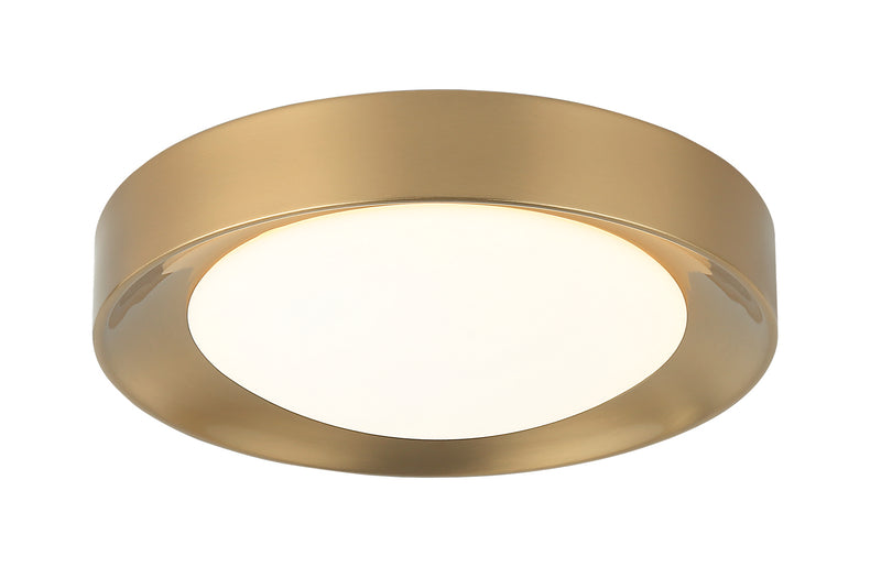 Matteo Lighting M10001AG LED Ceiling Mount, Aged Gold Brass