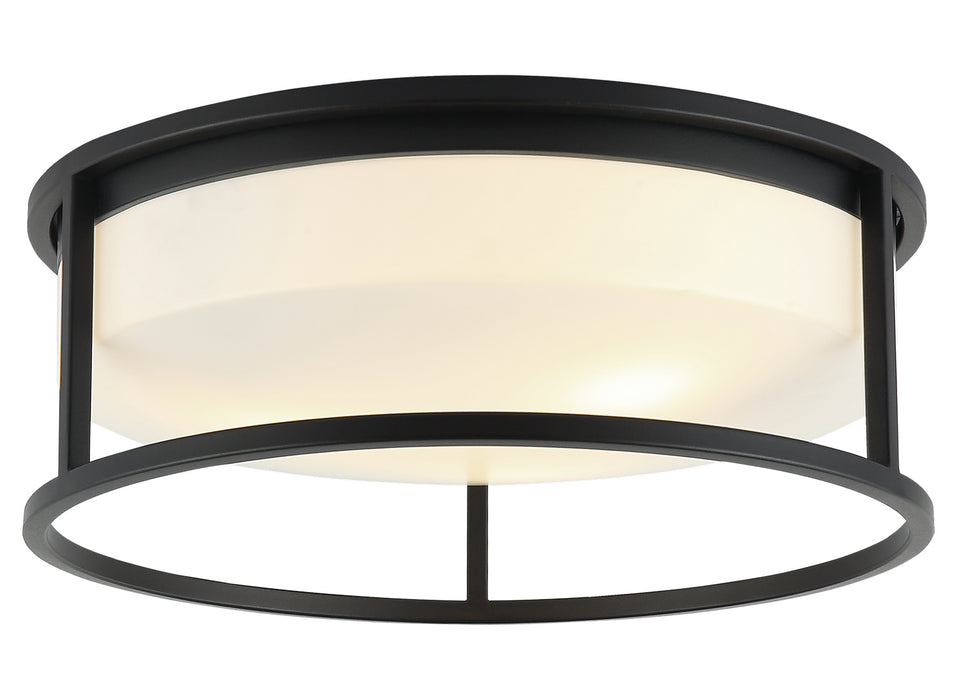 Matteo Lighting M15003MB Three Light Ceiling Mount, Matte Black