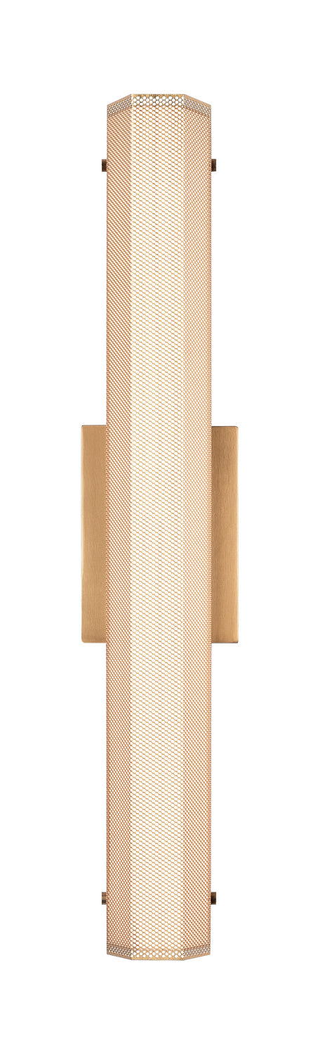 Matteo Lighting S01024AG LED Wall Sconce, Aged Gold Brass