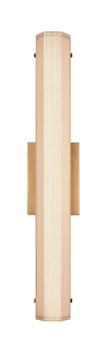 Matteo Lighting S01024AG LED Wall Sconce, Aged Gold Brass