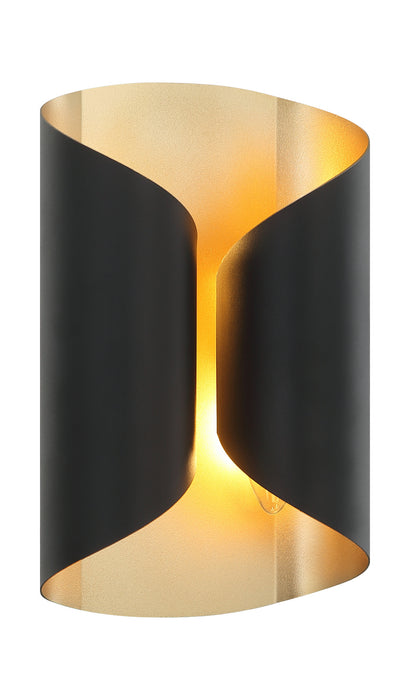 Matteo Lighting S01602MB Two Light Wall Sconce, Matte Black