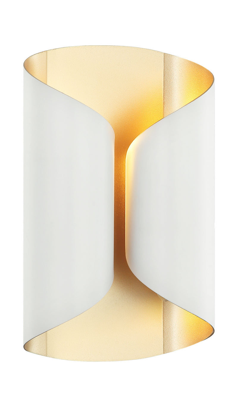 Matteo Lighting S01602WH Two Light Wall Sconce, White
