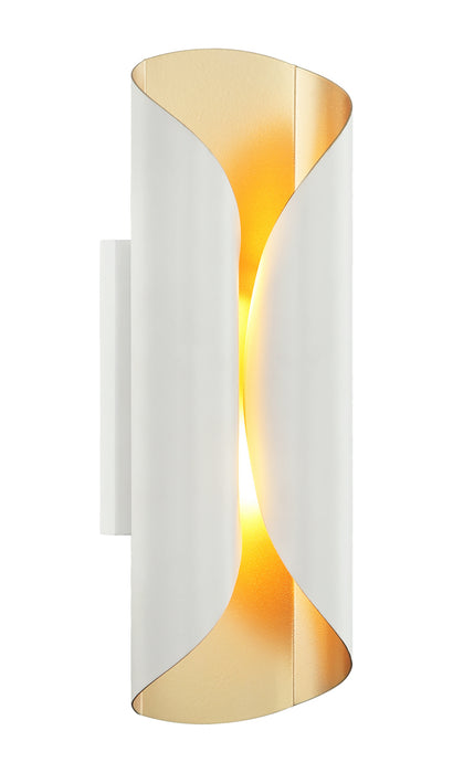 Matteo Lighting S01612WH Two Light Wall Sconce, White
