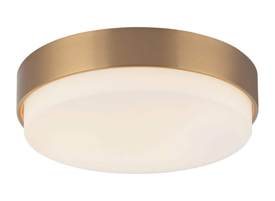 Matteo Lighting M13203AG Three Light Ceiling Mount, Aged Gold Brass