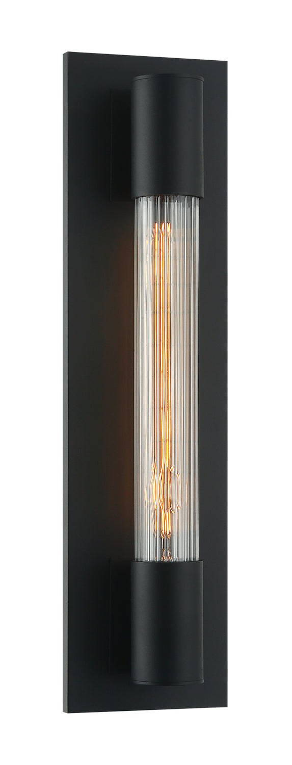Matteo Lighting S02401MB One Light Wall Sconce, Matte Black