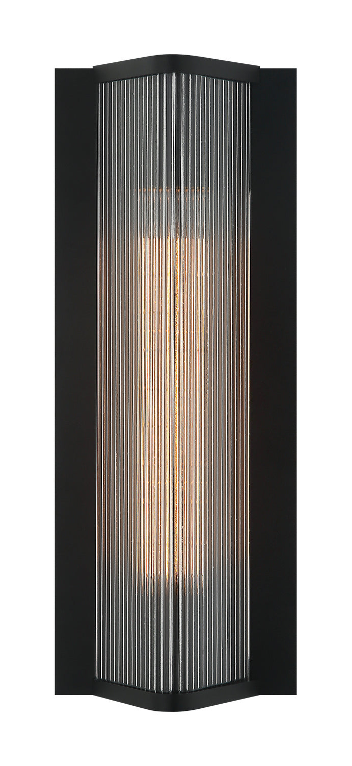 Matteo Lighting S02601MB One Light Wall Sconce, Matte Black