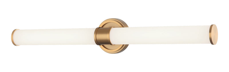 Matteo Lighting S09226AG LED Wall Sconce, Aged Gold Brass
