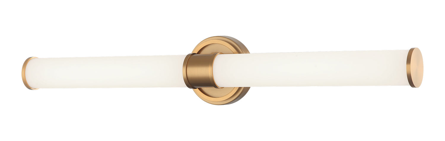 Matteo Lighting S09226AG LED Wall Sconce, Aged Gold Brass