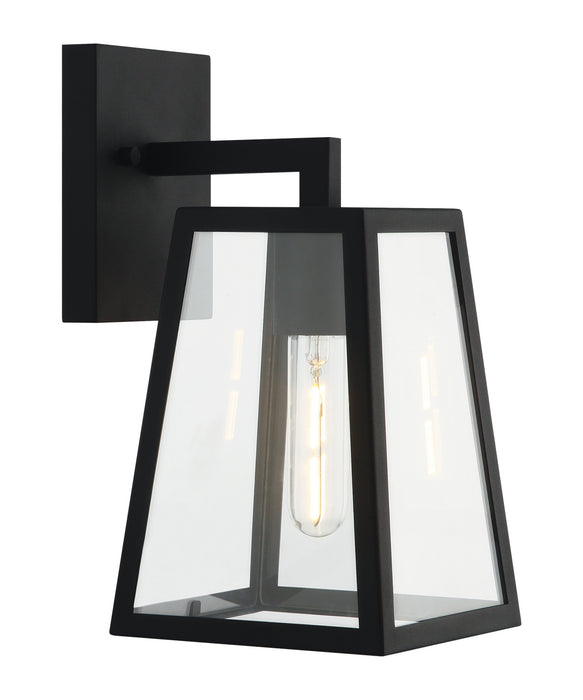 Matteo Lighting S11301MB One Light Wall Sconce, Matte Black
