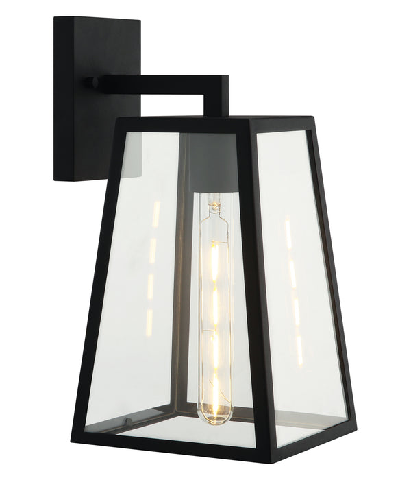Matteo Lighting S11302MB One Light Wall Sconce, Matte Black