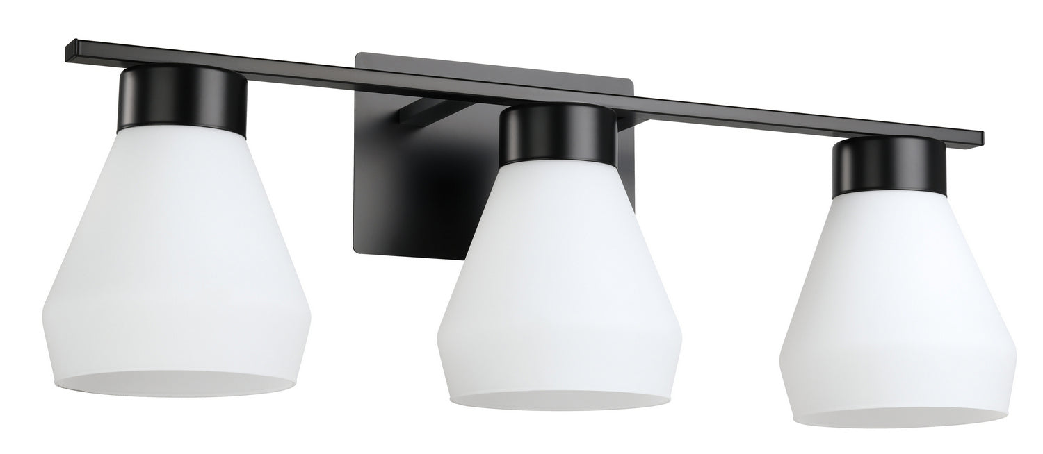 Eglo USA 205617A Three Light Bath/Vanity, Matte Black