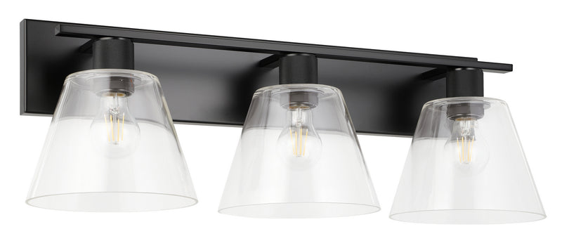 Eglo USA 205619A Three Light Bath/Vanity, Matte Black