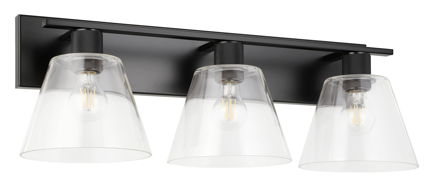 Eglo USA 205619A Three Light Bath/Vanity, Matte Black