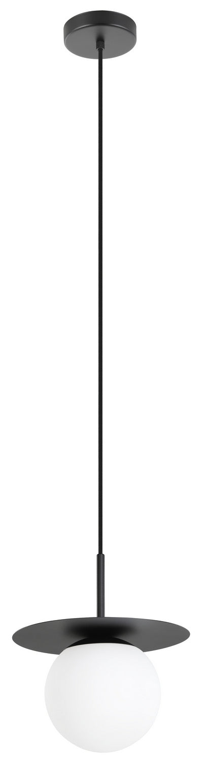 Eglo USA 205632A One Light Mini Pendant, Structured Black