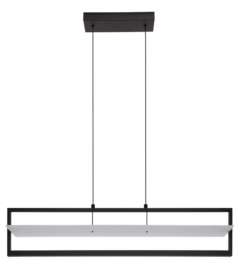 Eglo USA 390024A LED Linear Pendant, Structured Black