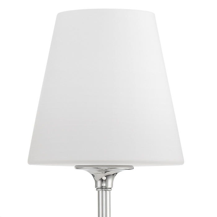 Crystorama 2442-OP-CH Two Light Wall Sconce, Polished Chrome