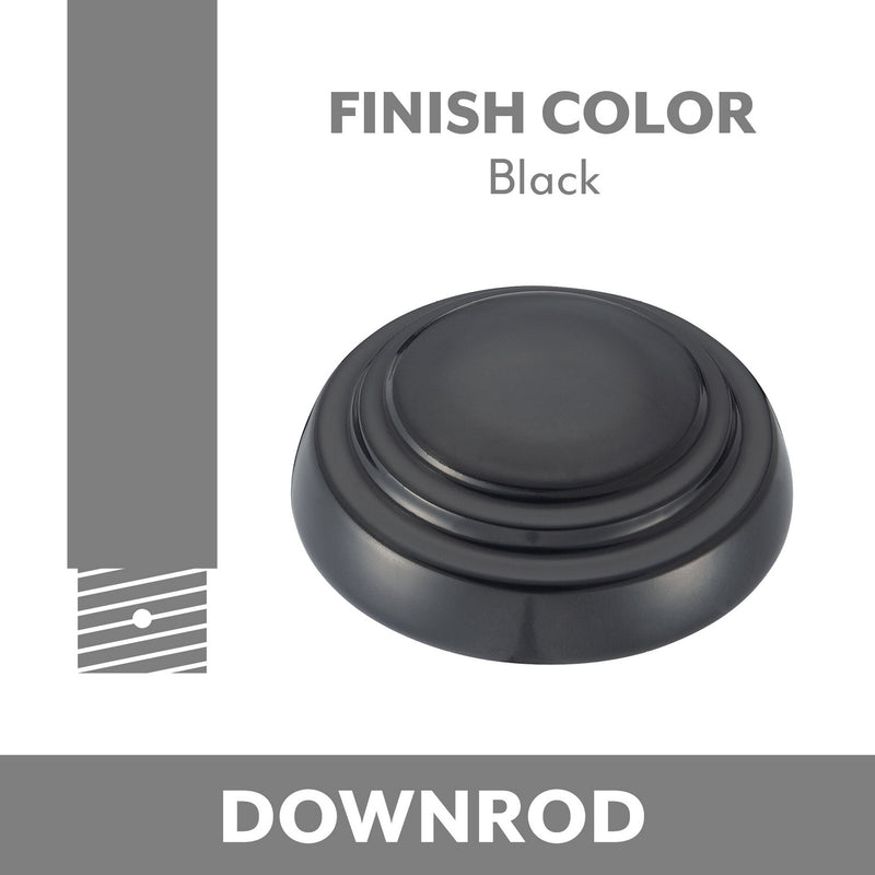 Minka Aire DR500-BK Ceiling Fan Downrod Coupler, Black