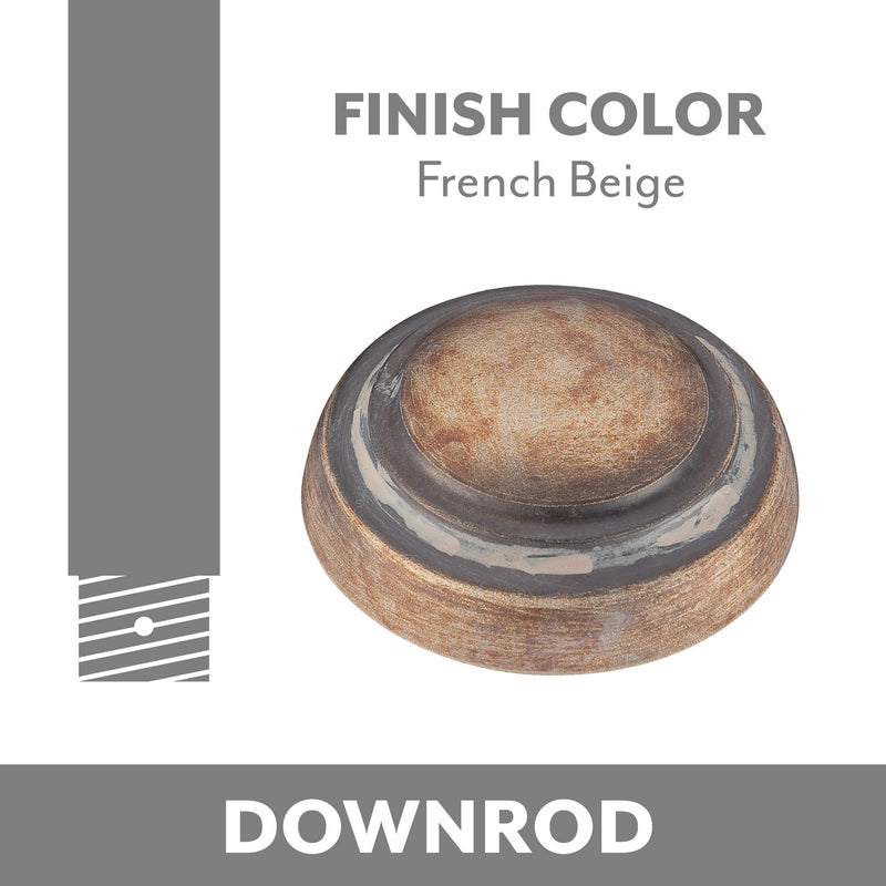 Minka Aire DR500-FB Ceiling Fan Downrod Coupler, French Beige